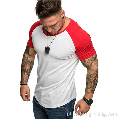 T-shirt muscular de manga curta summber para homem